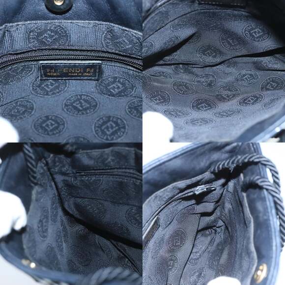 FENDI Shoulder Bag Leather Black - Picture 11 of 12